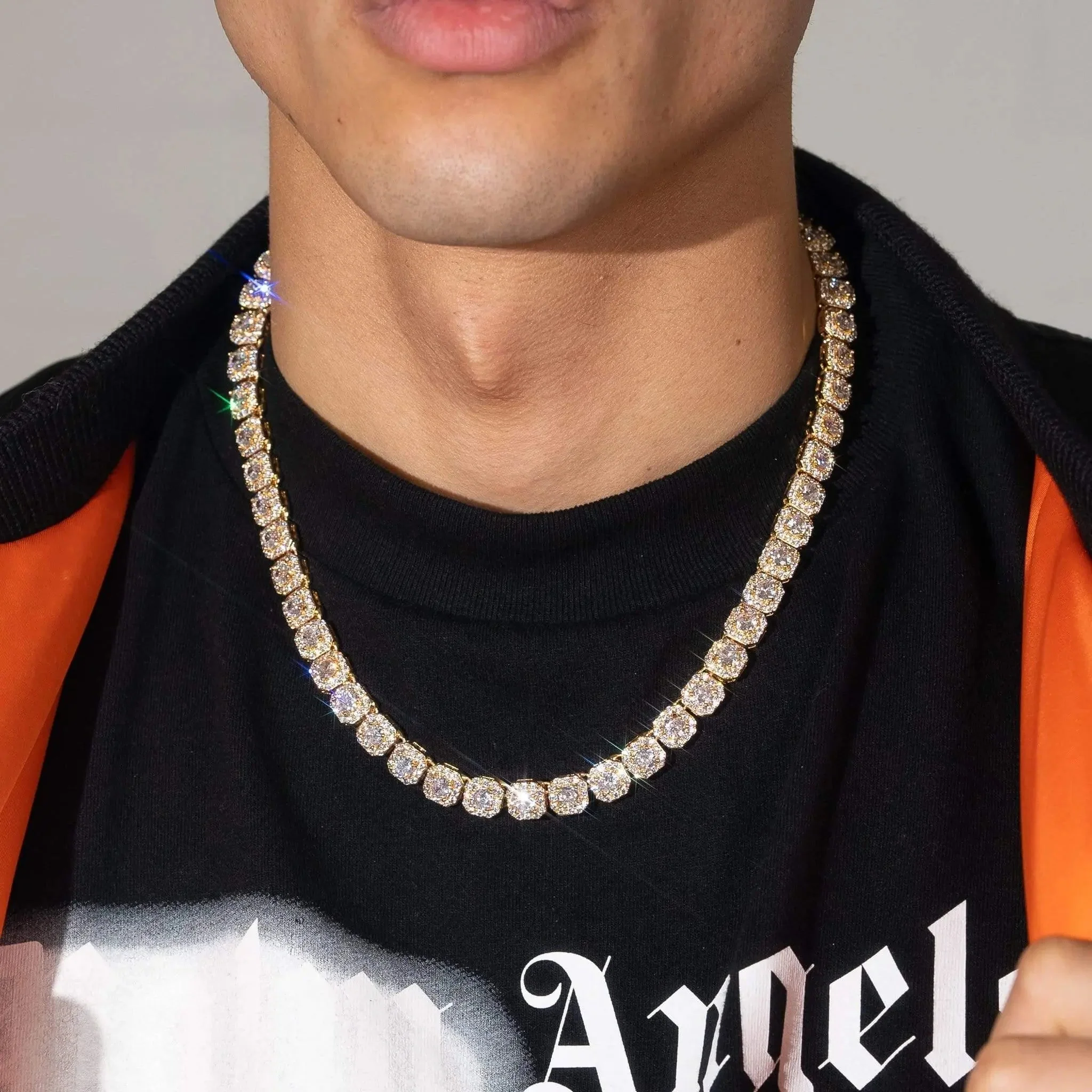 10mm Clustered Tennis Chain - Image 9