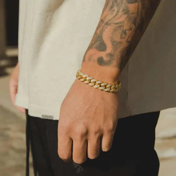 12MM ICED CUBAN LINK BRACELET - Image 3