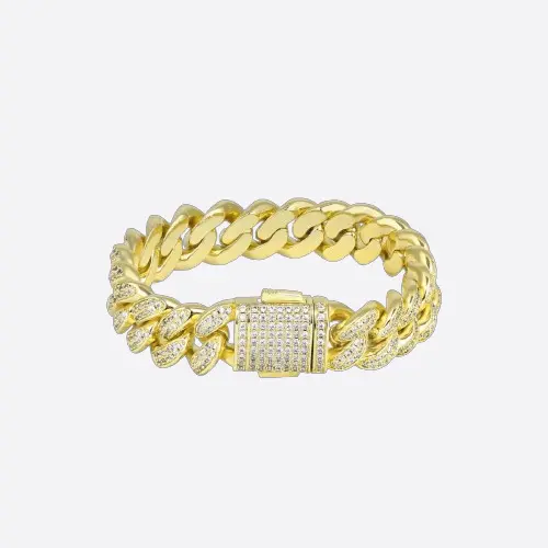 12MM ICED CUBAN LINK BRACELET - Image 6