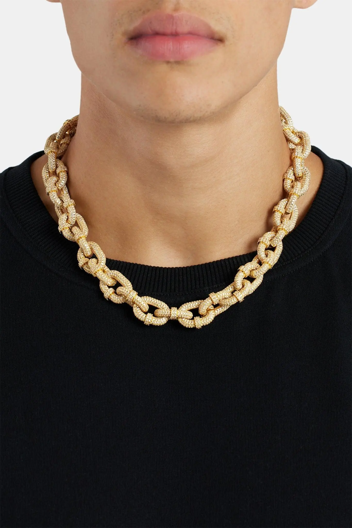 14mm Iced Chunky Link Pave Chain - Image 2