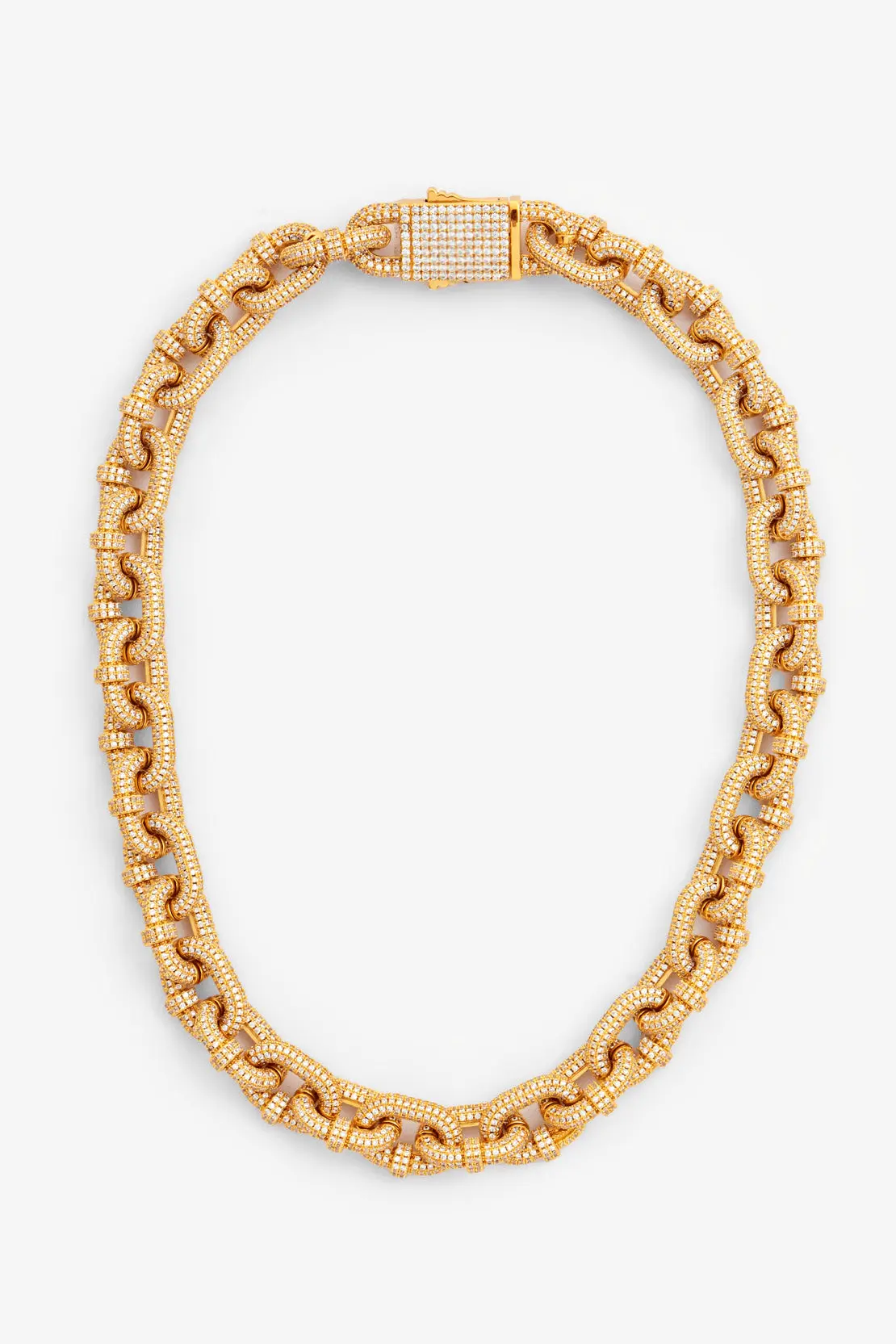 14mm Iced Chunky Link Pave Chain - Image 8