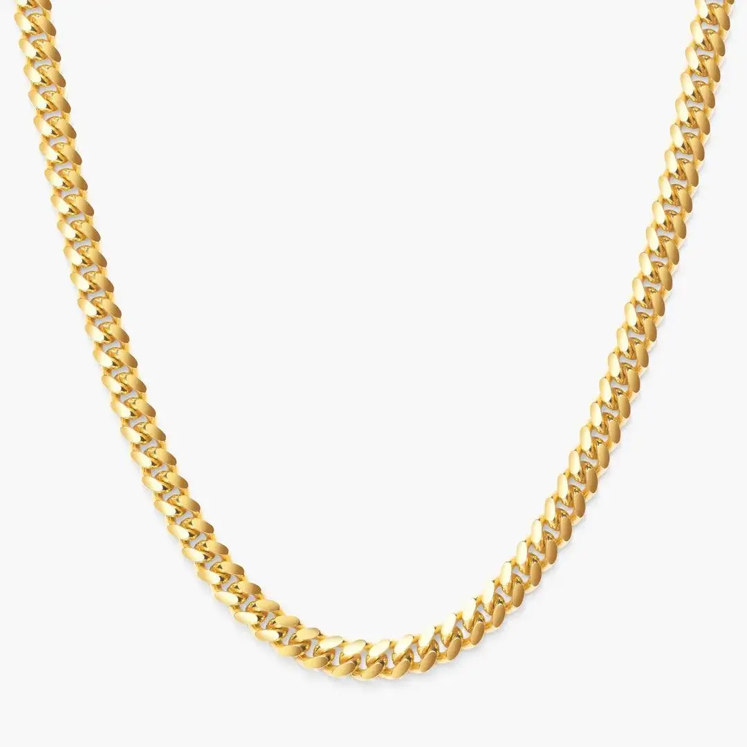 5mm Miami Cuban Link Chain - Gold - Image 3