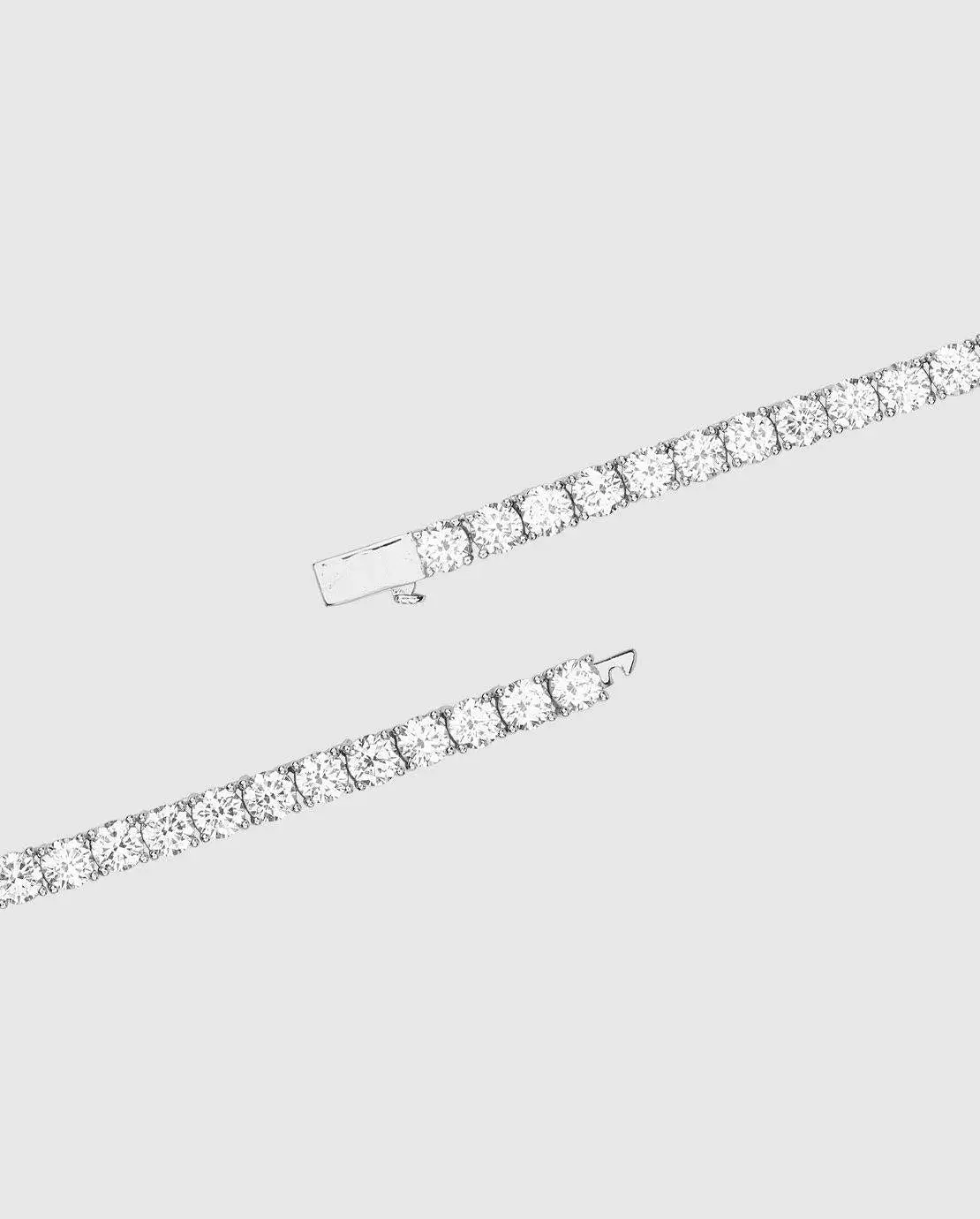 5mm Tennis Chain - White Gold - Image 3