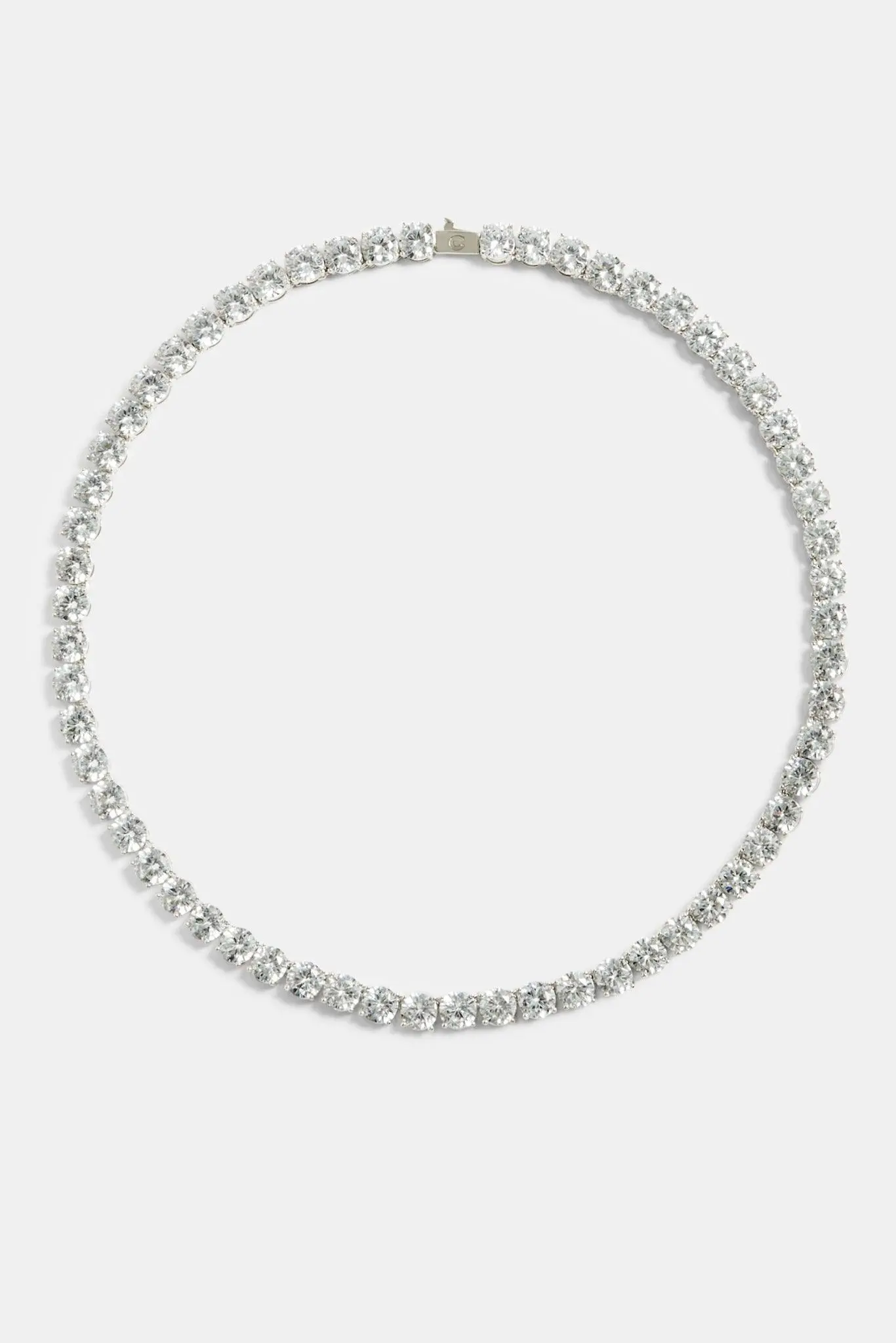 8mm Tennis Chain - White Gold - Image 3