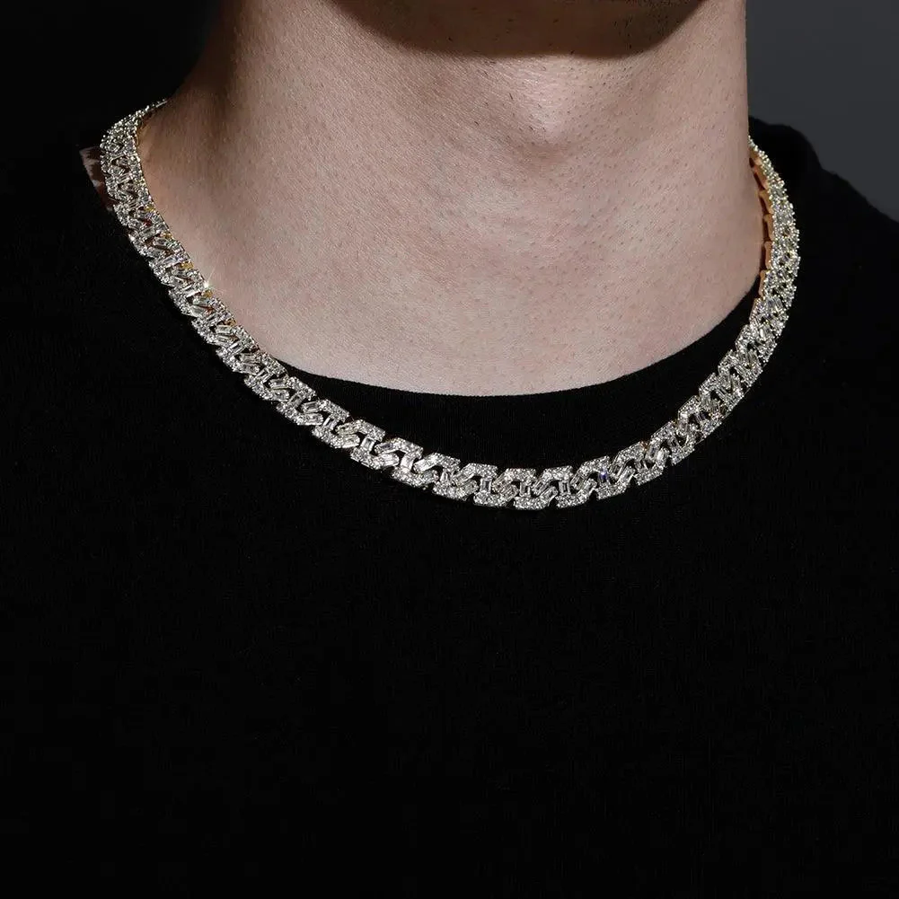 9mm Iced Out Baguette Cuban - Image 6
