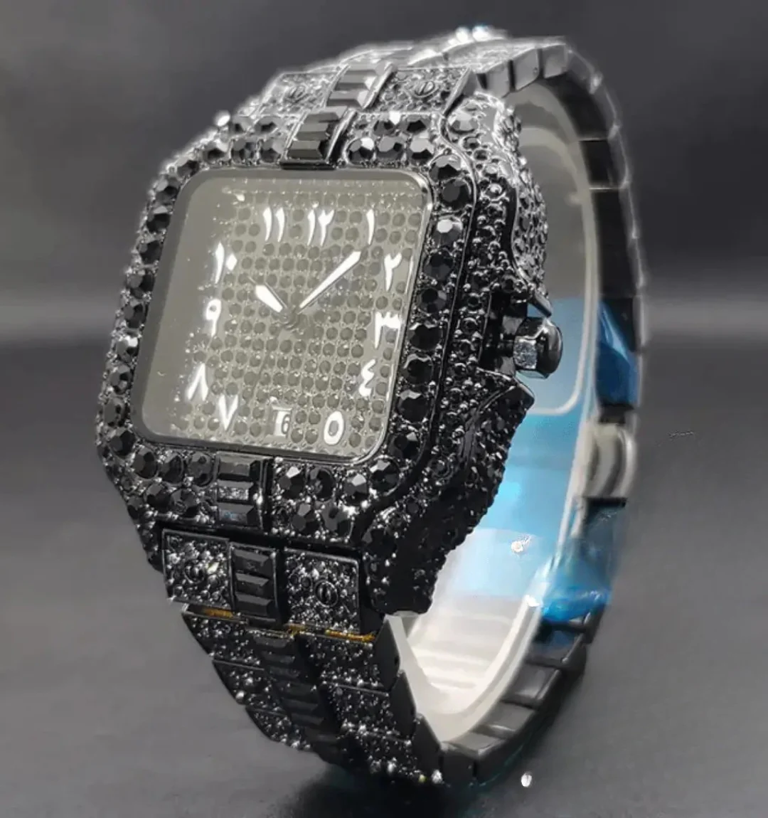 Arabic Iced Out Watch - Image 3