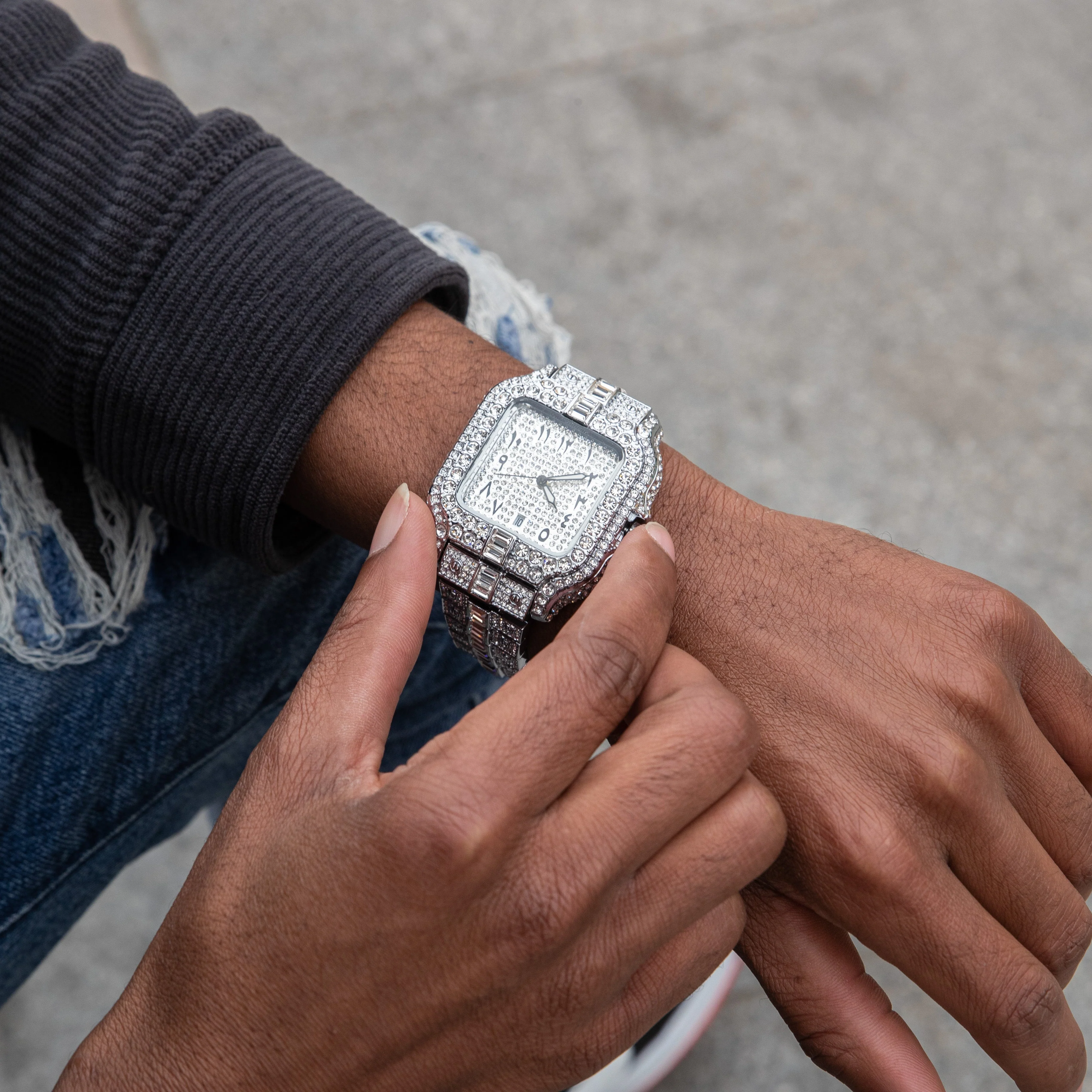 Arabic Iced Out Watch - Image 10