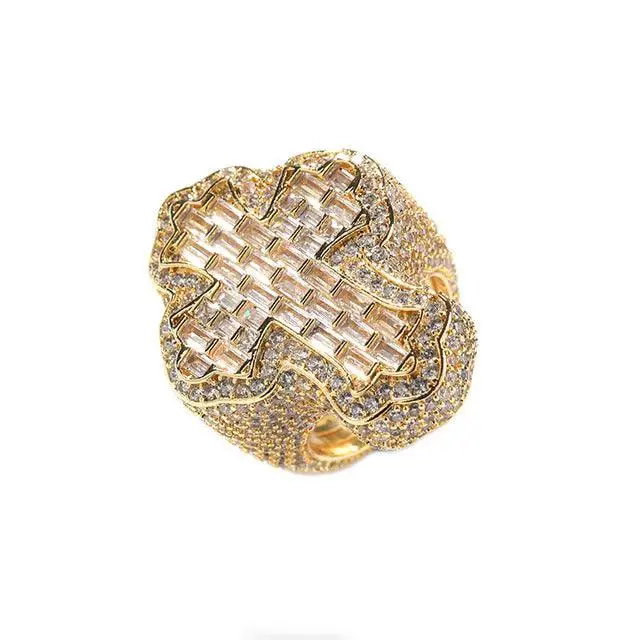 BAGUETTE CROSS RING - Image 3
