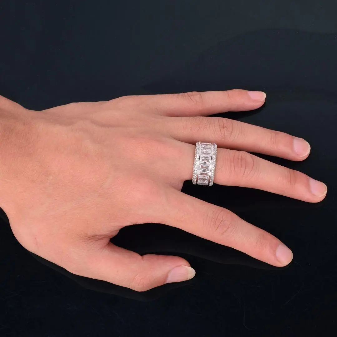 Baguette Cut Iced Out Ring - Image 8