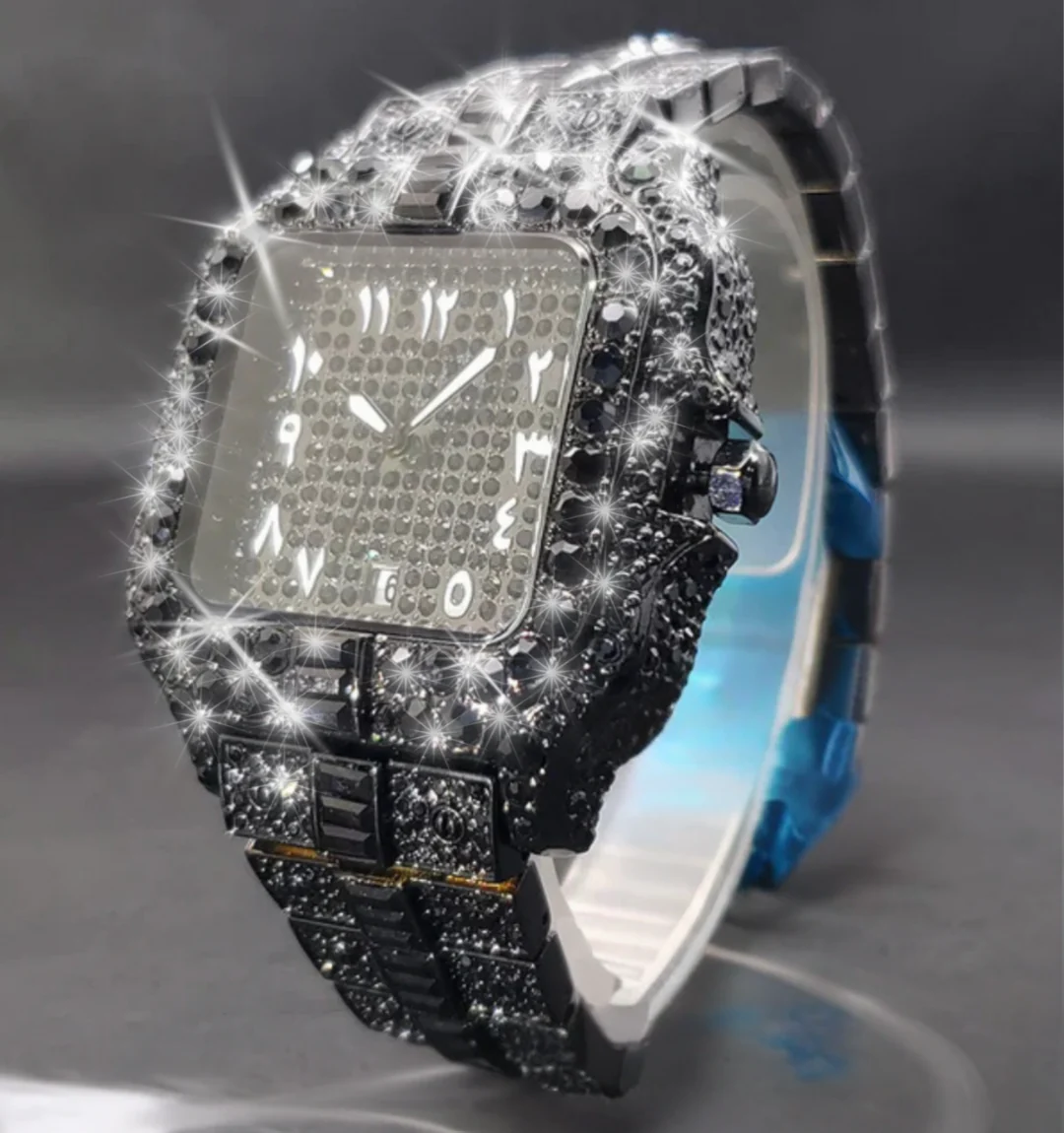 Arabic Iced Out Watch - Image 3