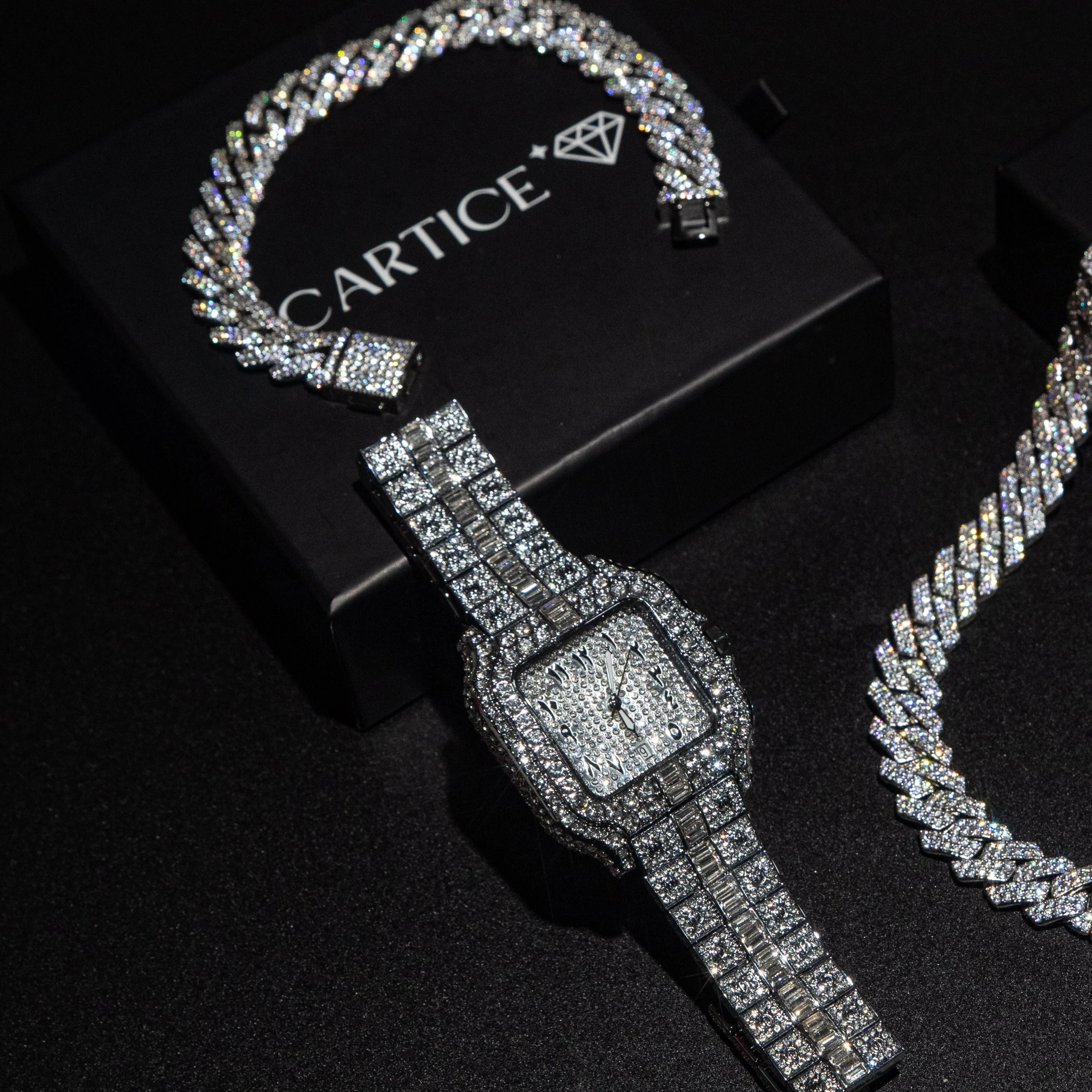Arabic Iced Out Watch - Image 4