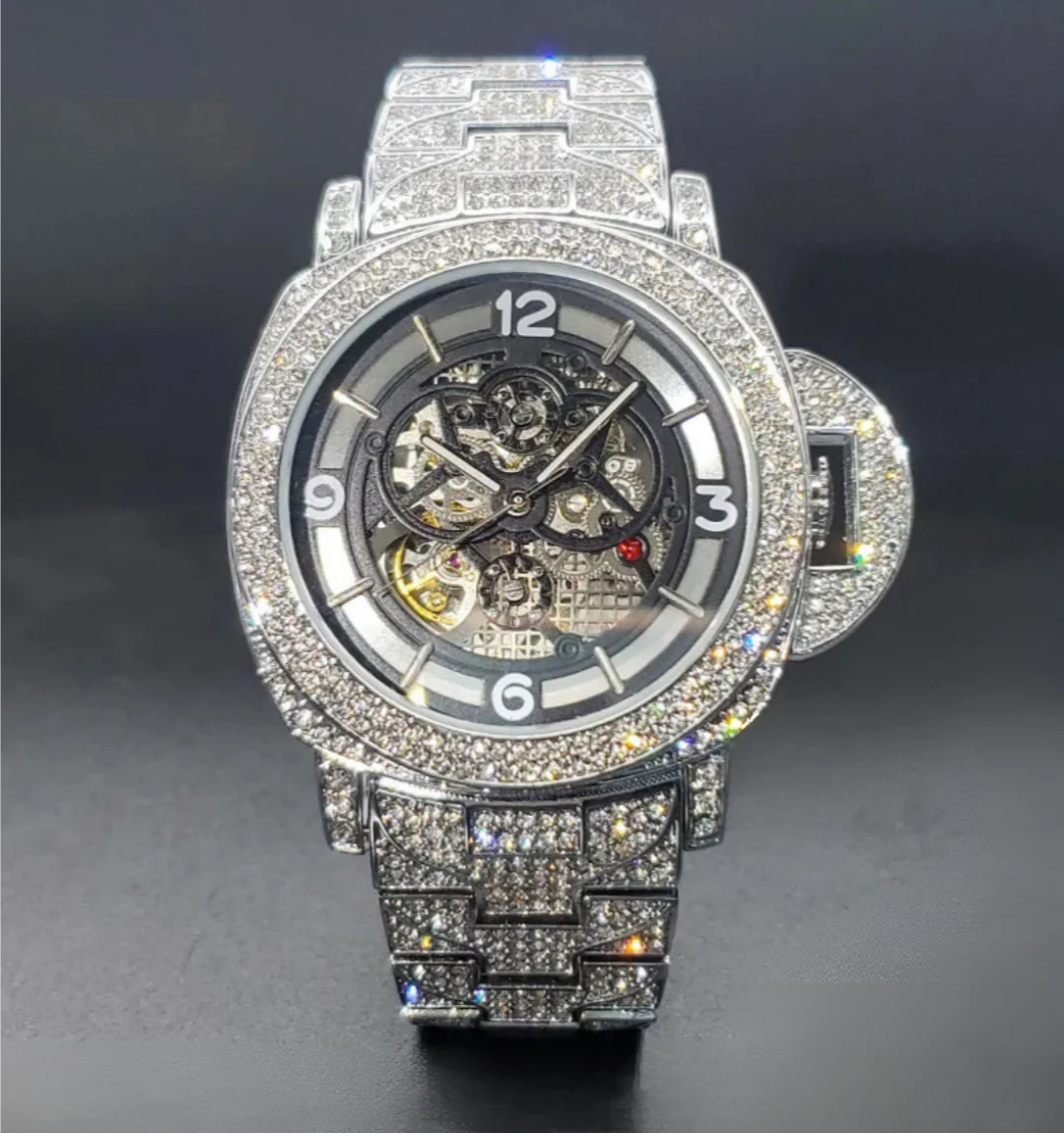 Chrysalis Skeleton Iced Out Watch - Image 2