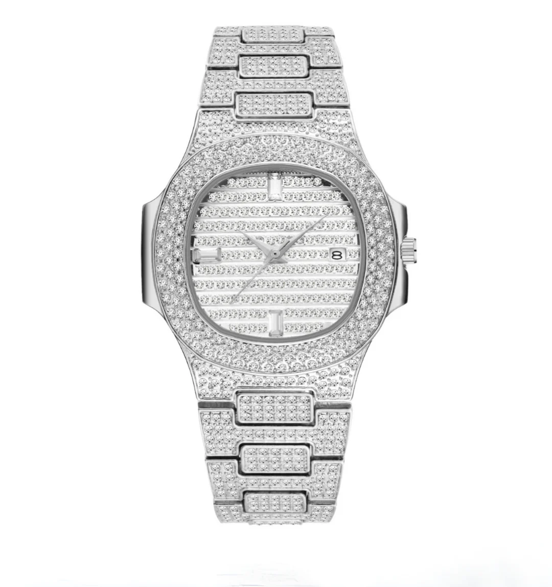 Citrine Iced Out Watch