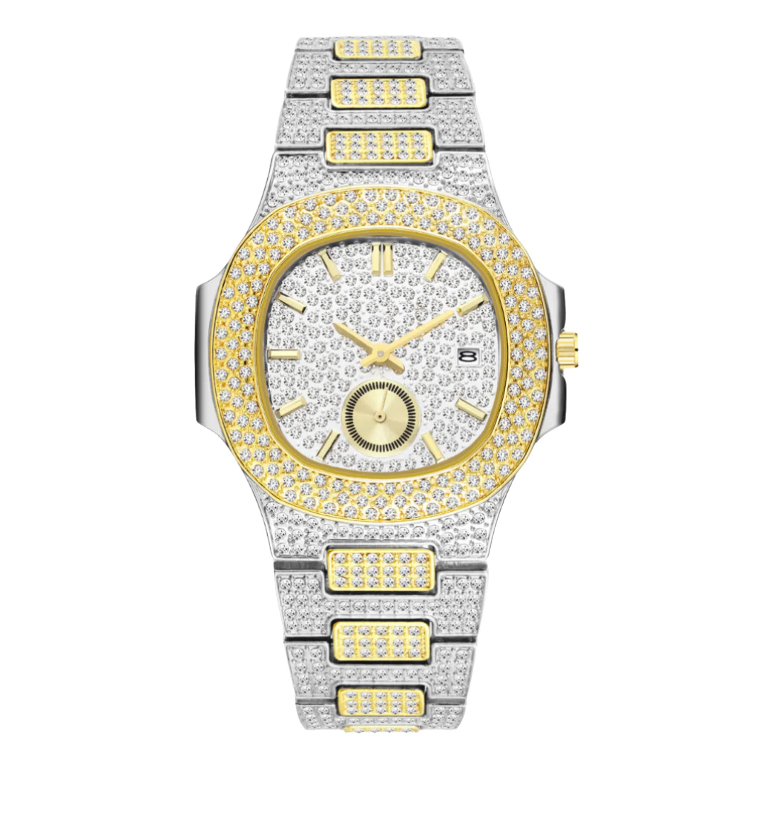 Citrine Iced Out Watch - Image 6