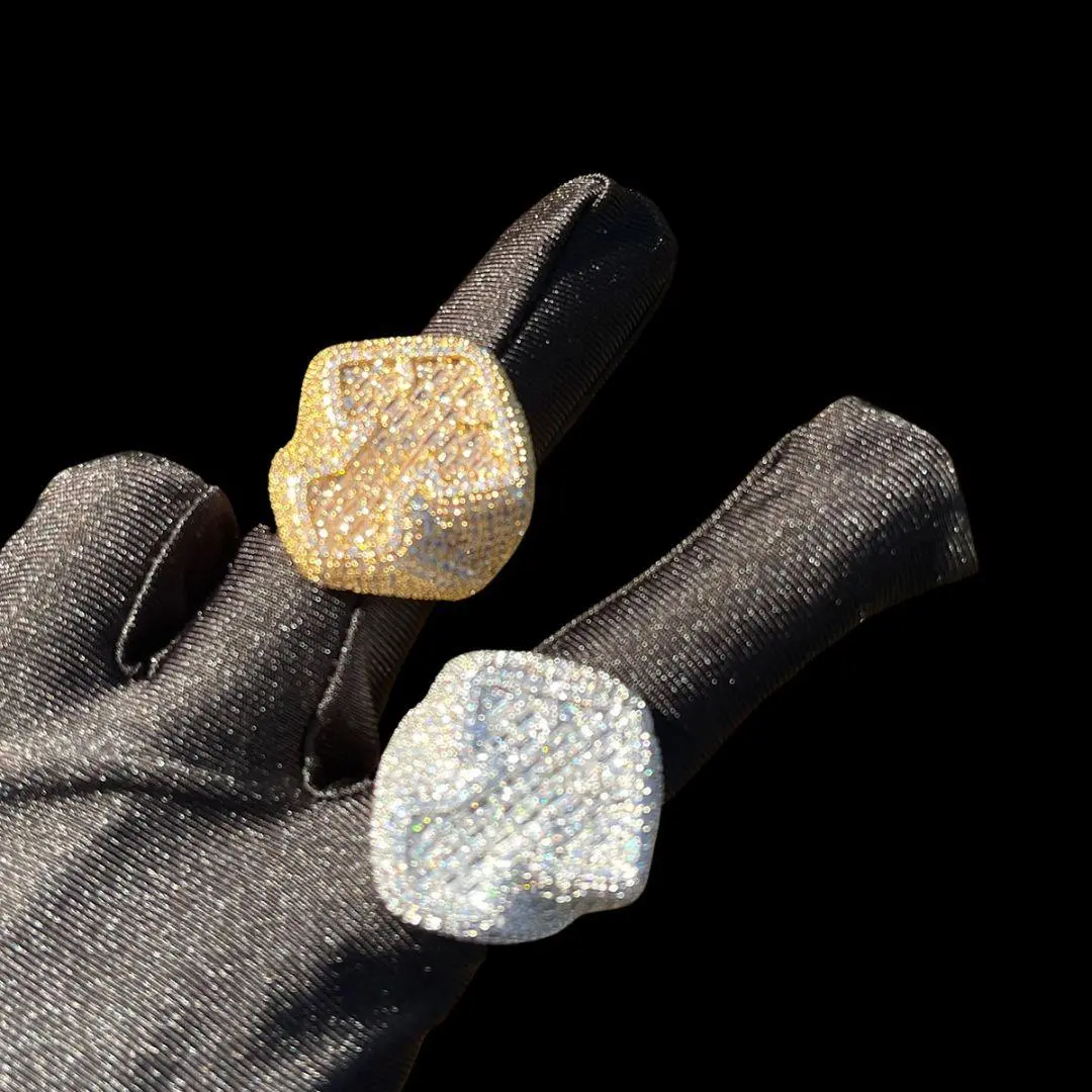 Cross Baguette Iced Out Ring - Image 4