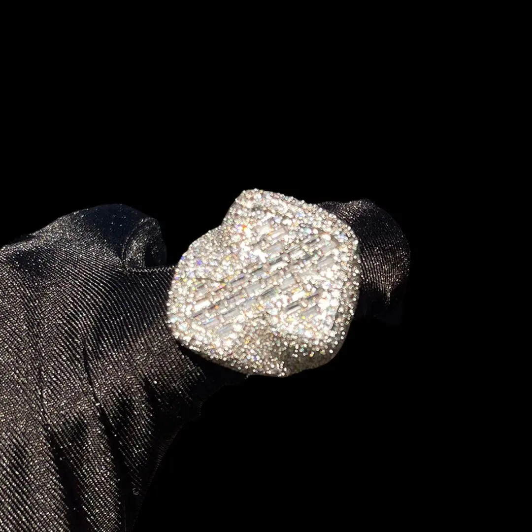 Cross Baguette Iced Out Ring - Image 5