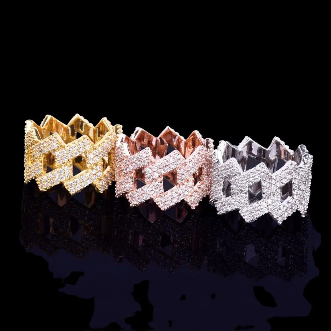 Crown Miami Cuban Link Iced Out Ring - Image 7
