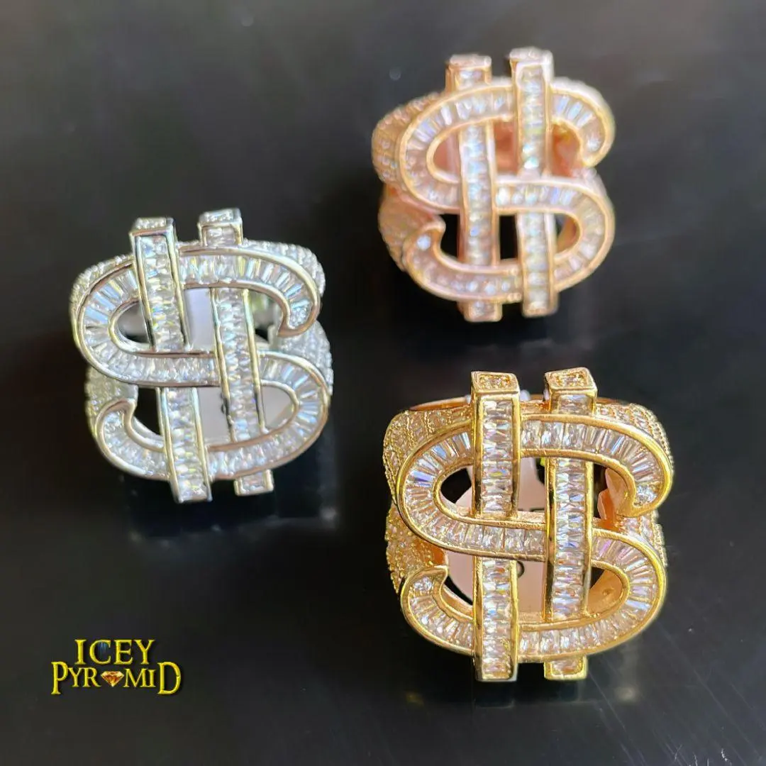 Dollar Sign Iced Out Ring - Image 10