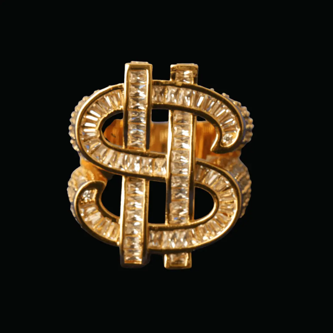 Dollar Sign Iced Out Ring - Image 4