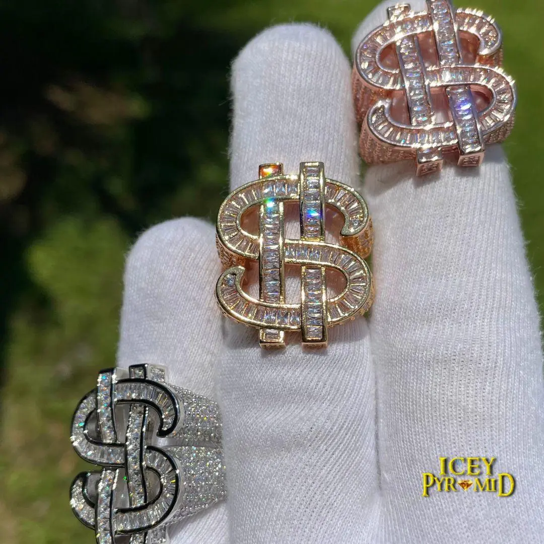 Dollar Sign Iced Out Ring - Image 9