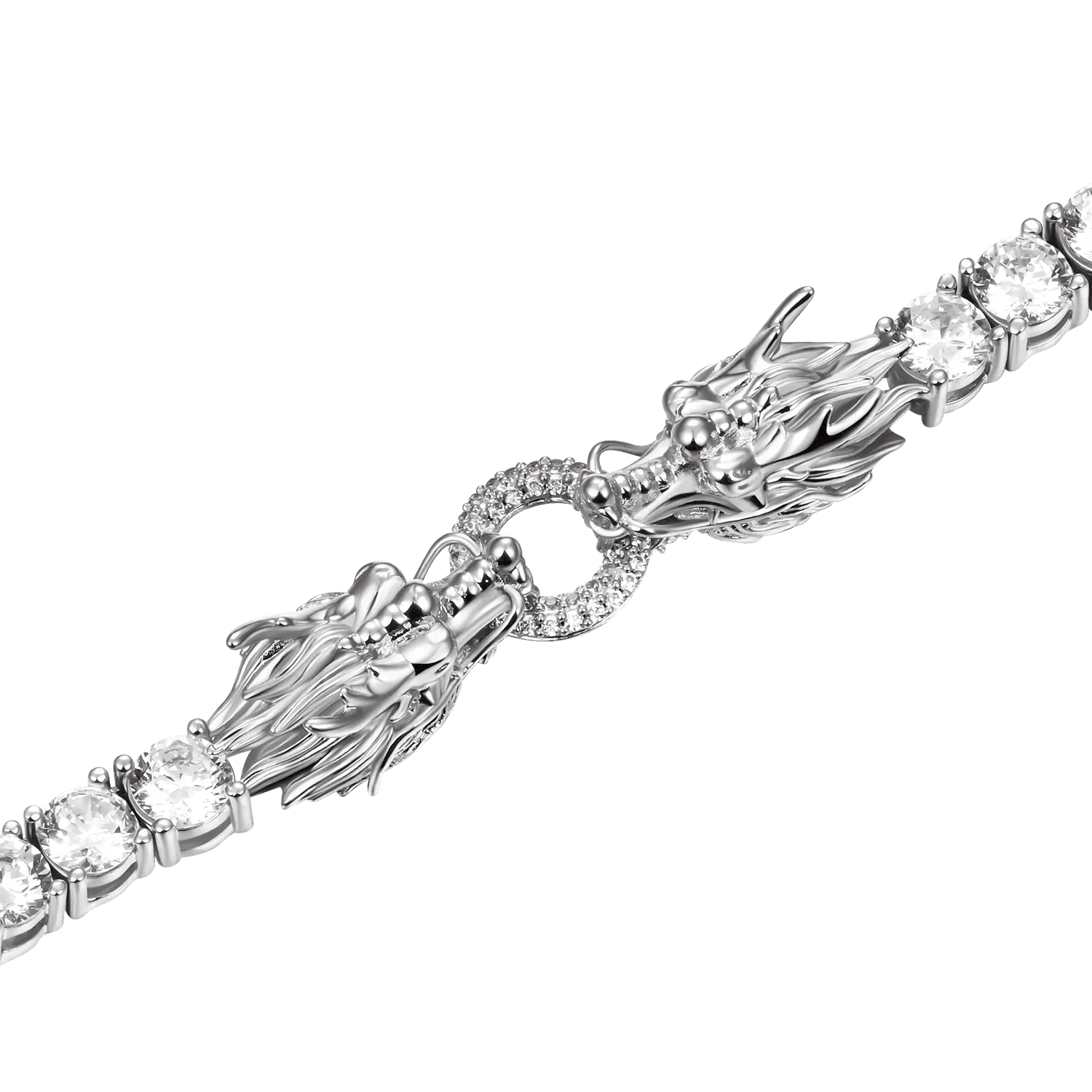 Dragon Eater Tennis Chain - White Gold - Image 2
