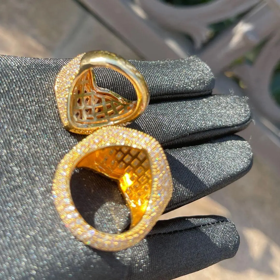 Heart Iced Out Tennis Ring - Image 9