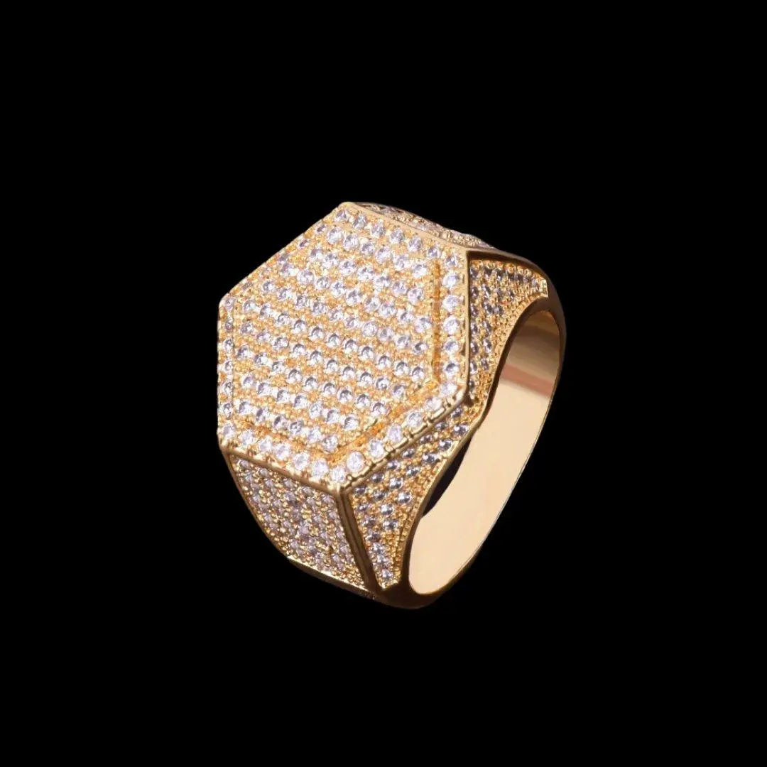 Hexagon Iced Out Ring - Image 7