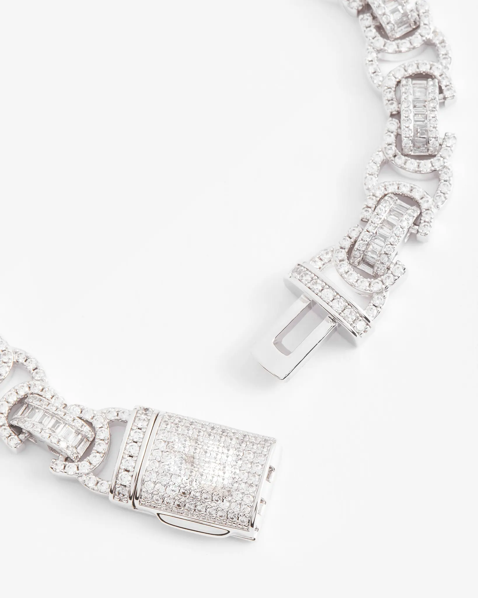 Iced Byzantine Bracelet - White Gold - Image 3