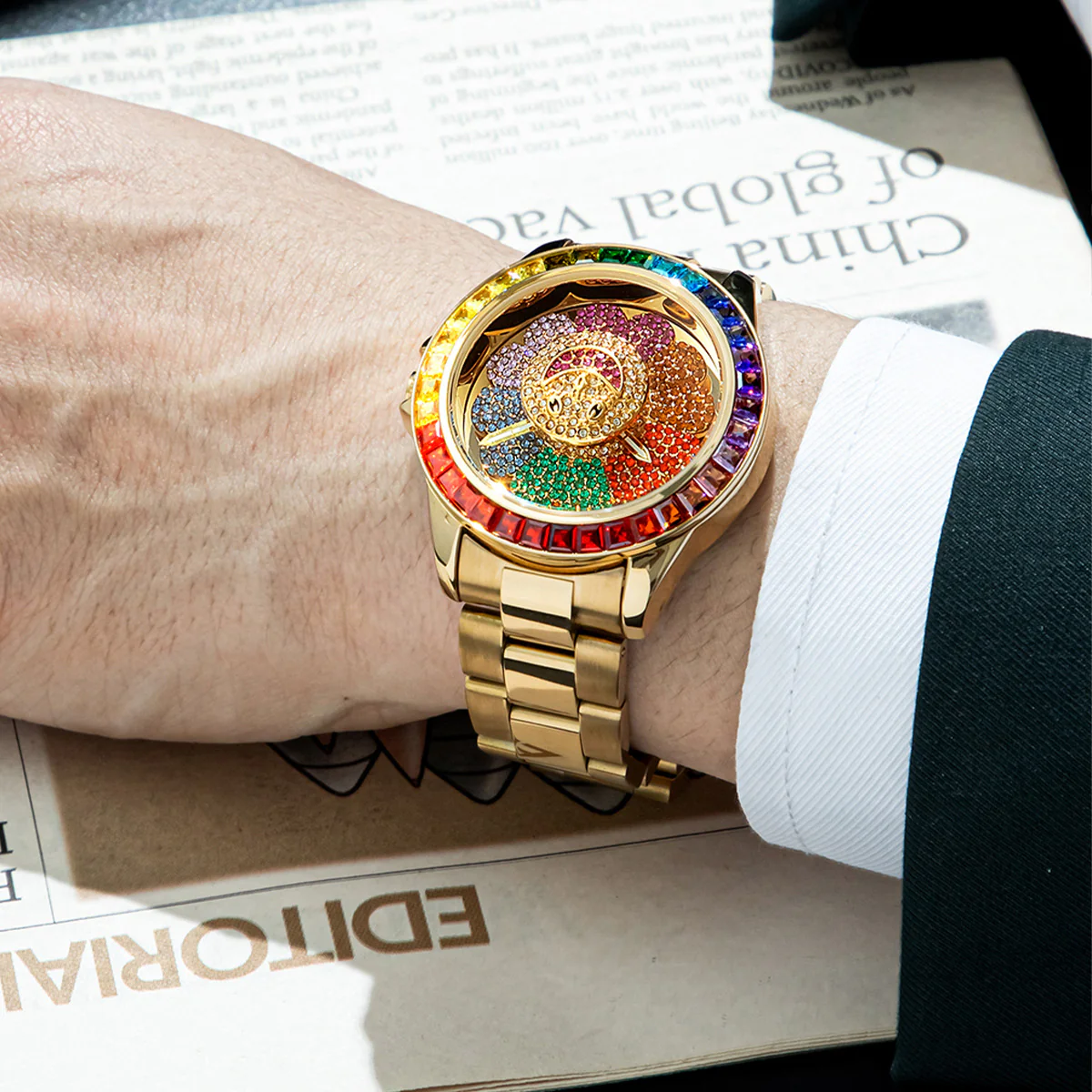 Limited Edition Flower Baguette Watch - Image 6