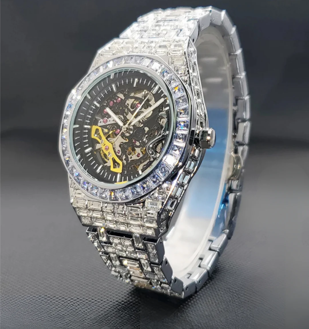 Marquis Skeleton Baguette Watch