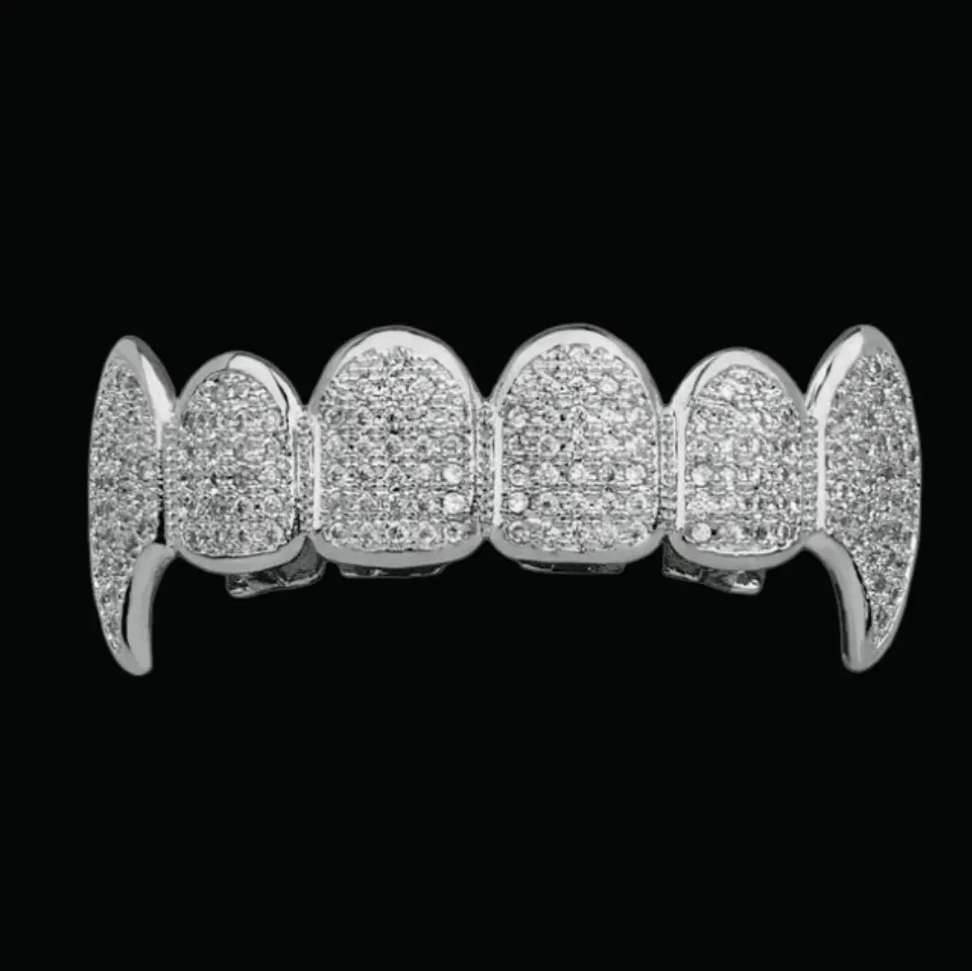 Micro Pave Fuchsia Iced Out Grillz - Image 6