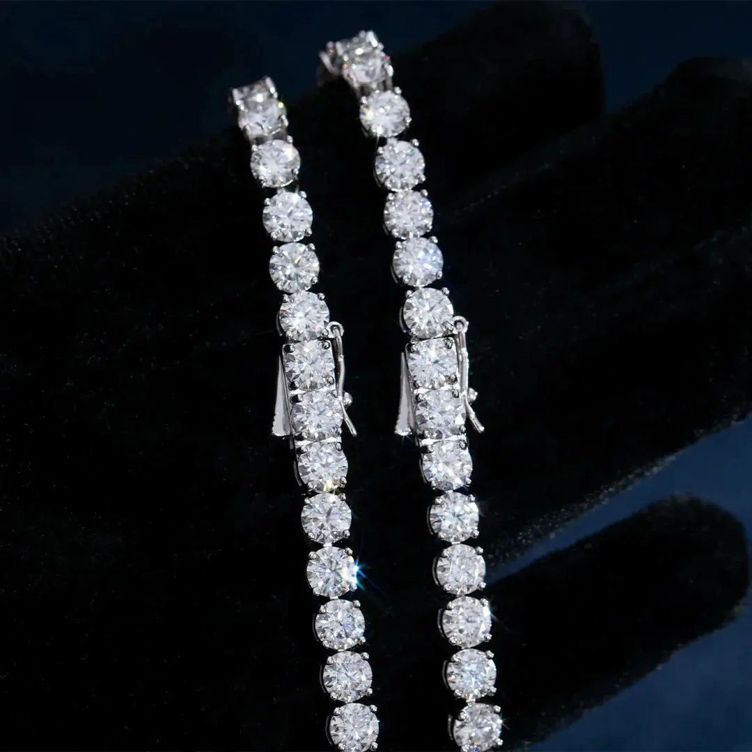 Moissanite Tennis Chain - Gold Vermeil - Image 2