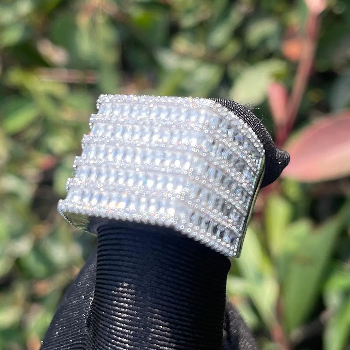 Diamond Rows Iced Out Ring - Image 5