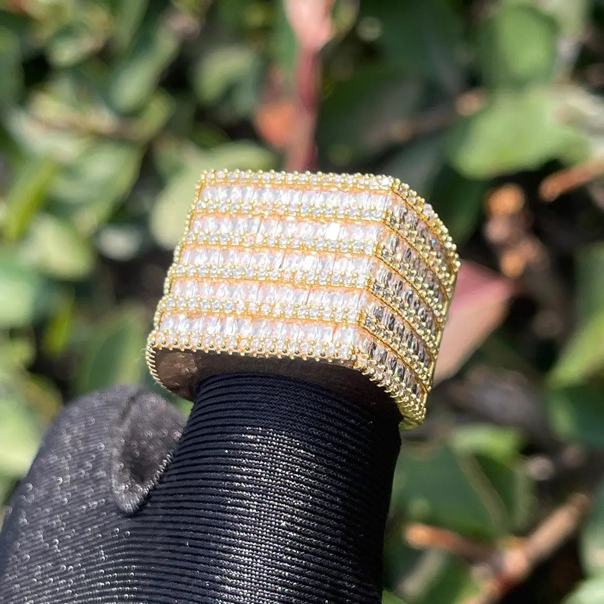 Diamond Rows Iced Out Ring - Image 6