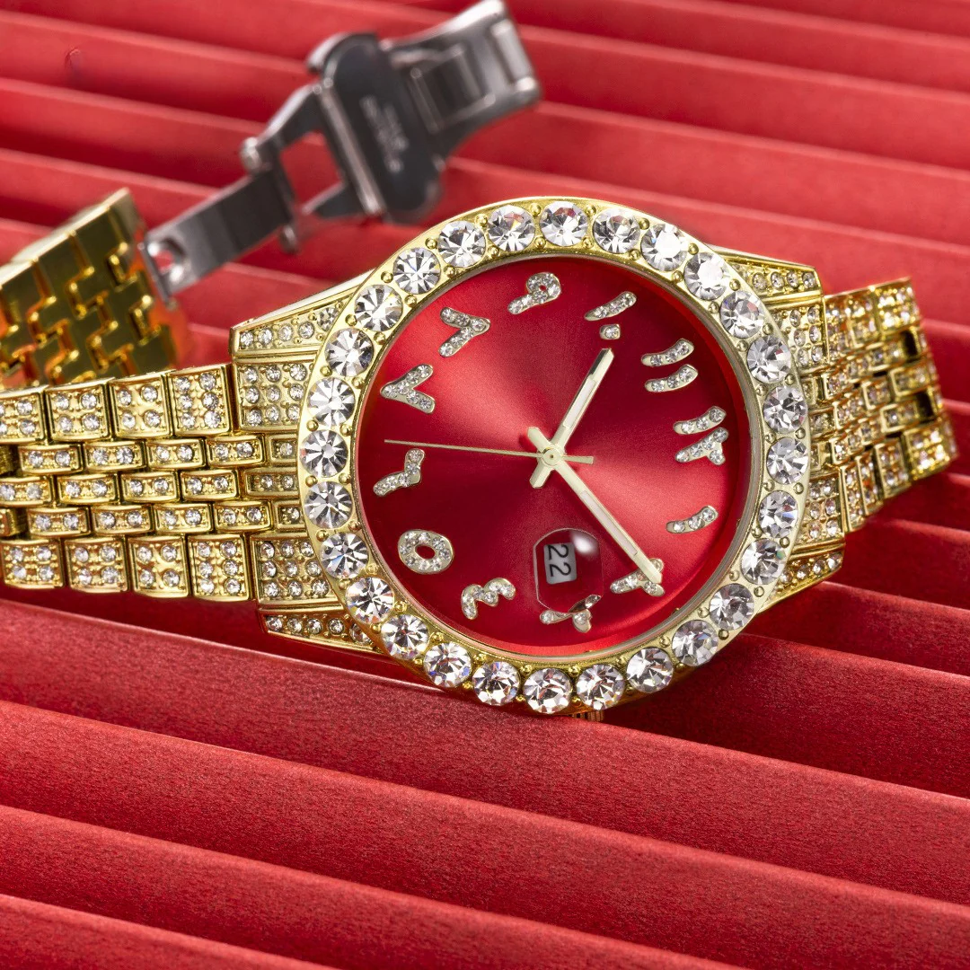 Nexis Arabic Iced Out Watch - Image 9