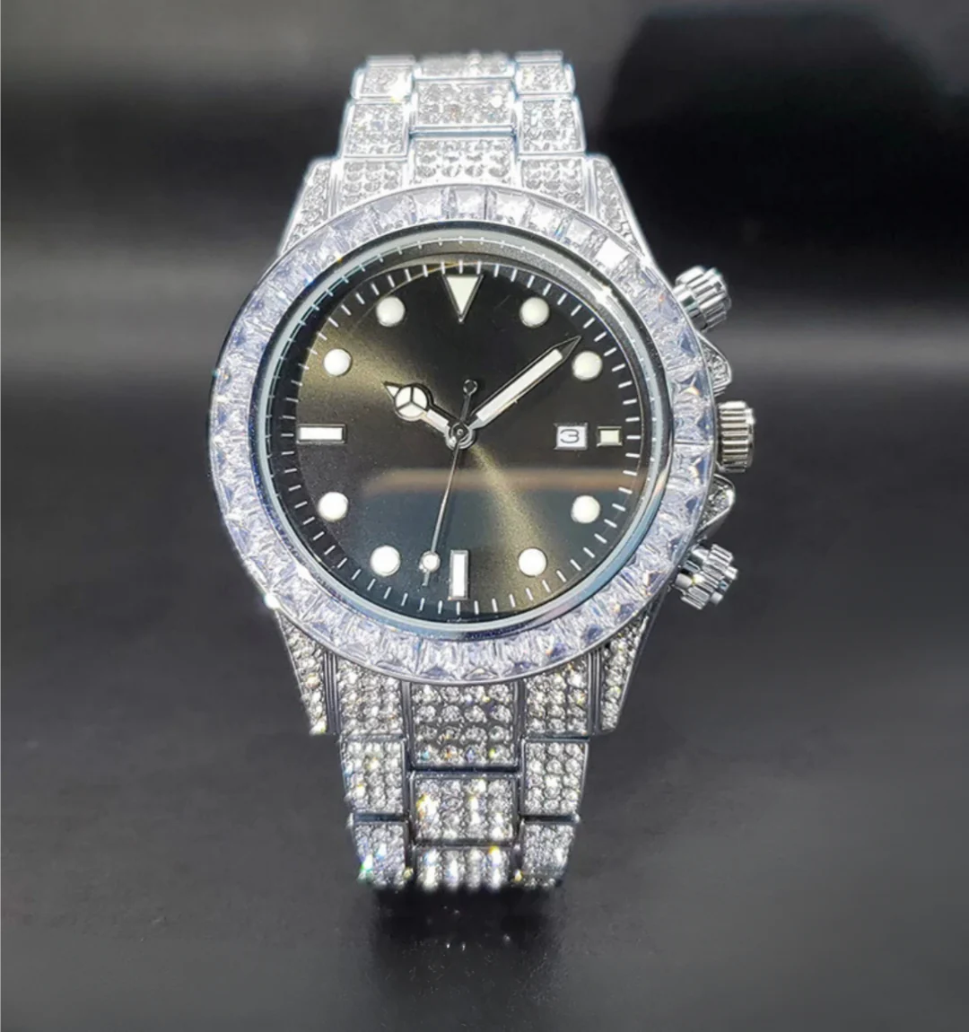 Noir Baguette Watch