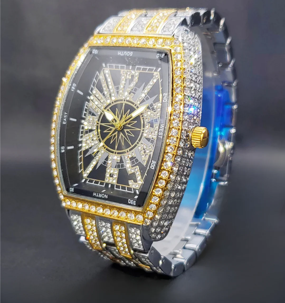 Noir Iced Out Watch - Image 3