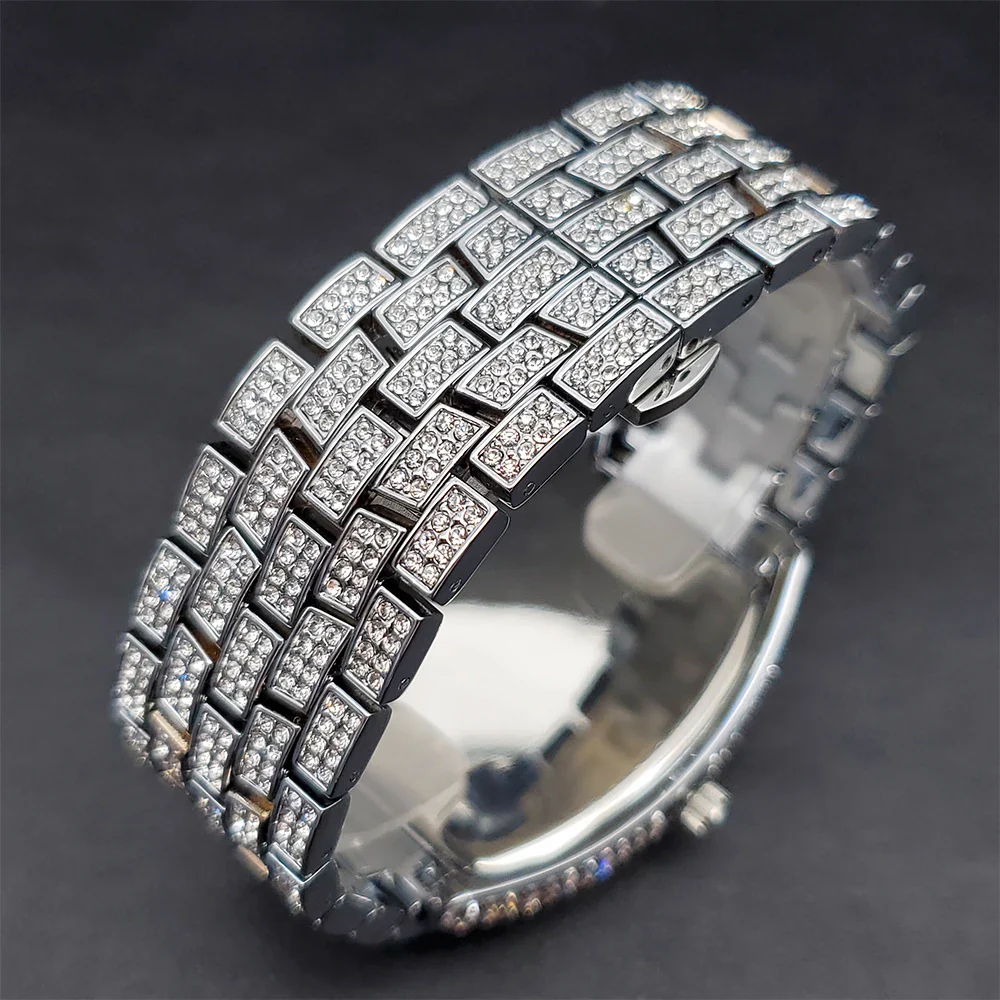 Noir Iced Out Watch - Image 7
