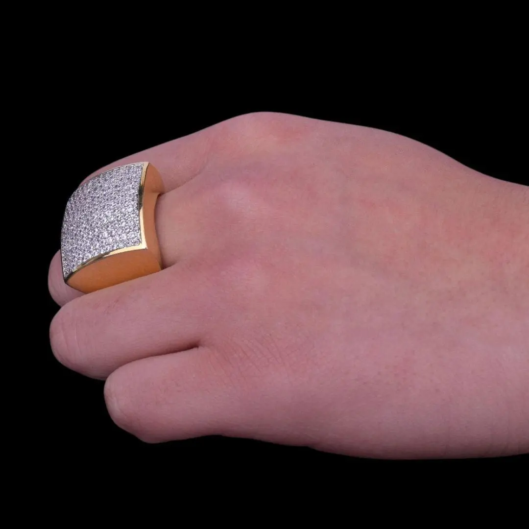 Oval Square Iced Out Ring - Image 11