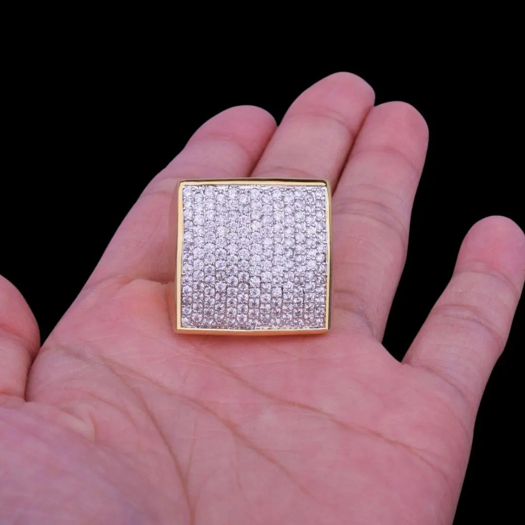 Oval Square Iced Out Ring - Image 12