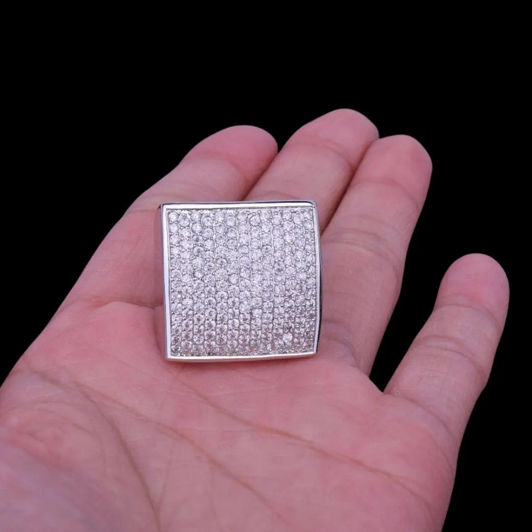 Oval Square Iced Out Ring - Image 7