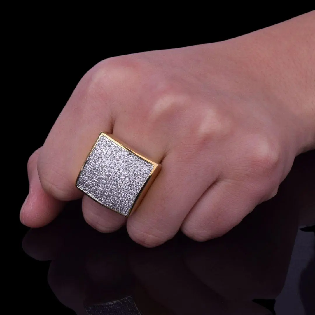 Oval Square Iced Out Ring - Image 8