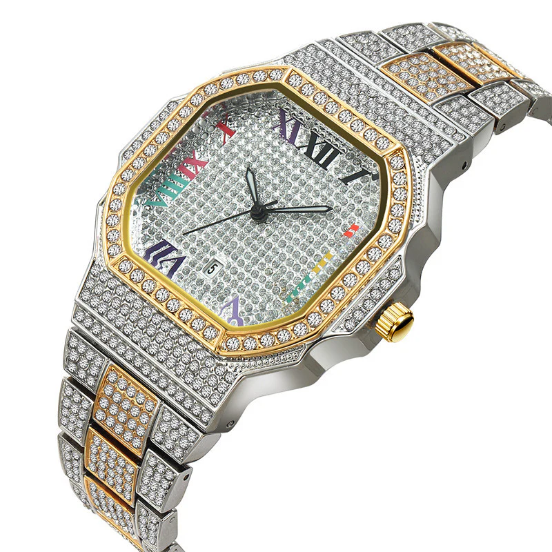 Prestige Rainbow Iced Out Watch - Image 4
