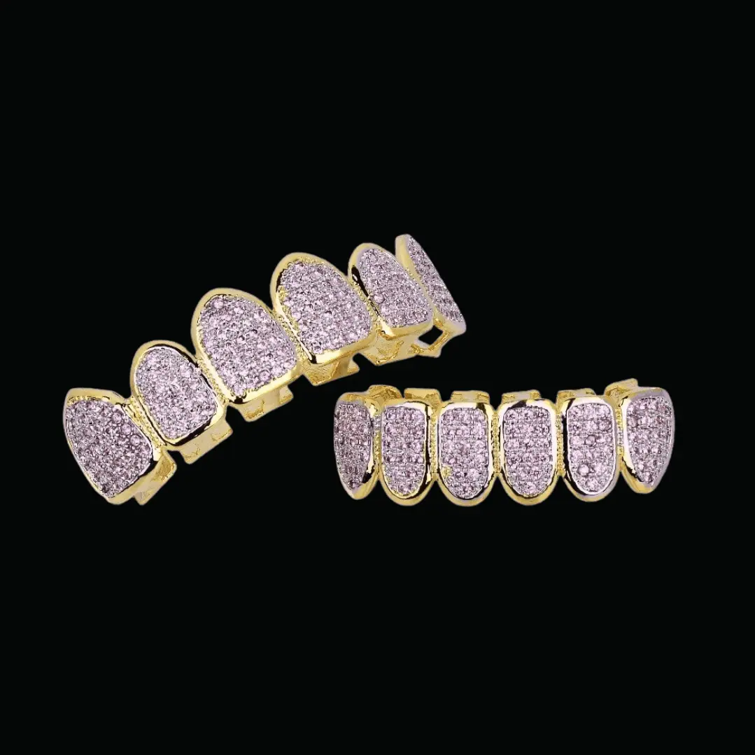 Purple Stones Iced Out Grillz - Image 2