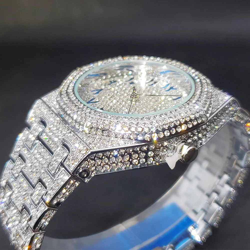 Royale Arabic Iced Out Watch - Image 4