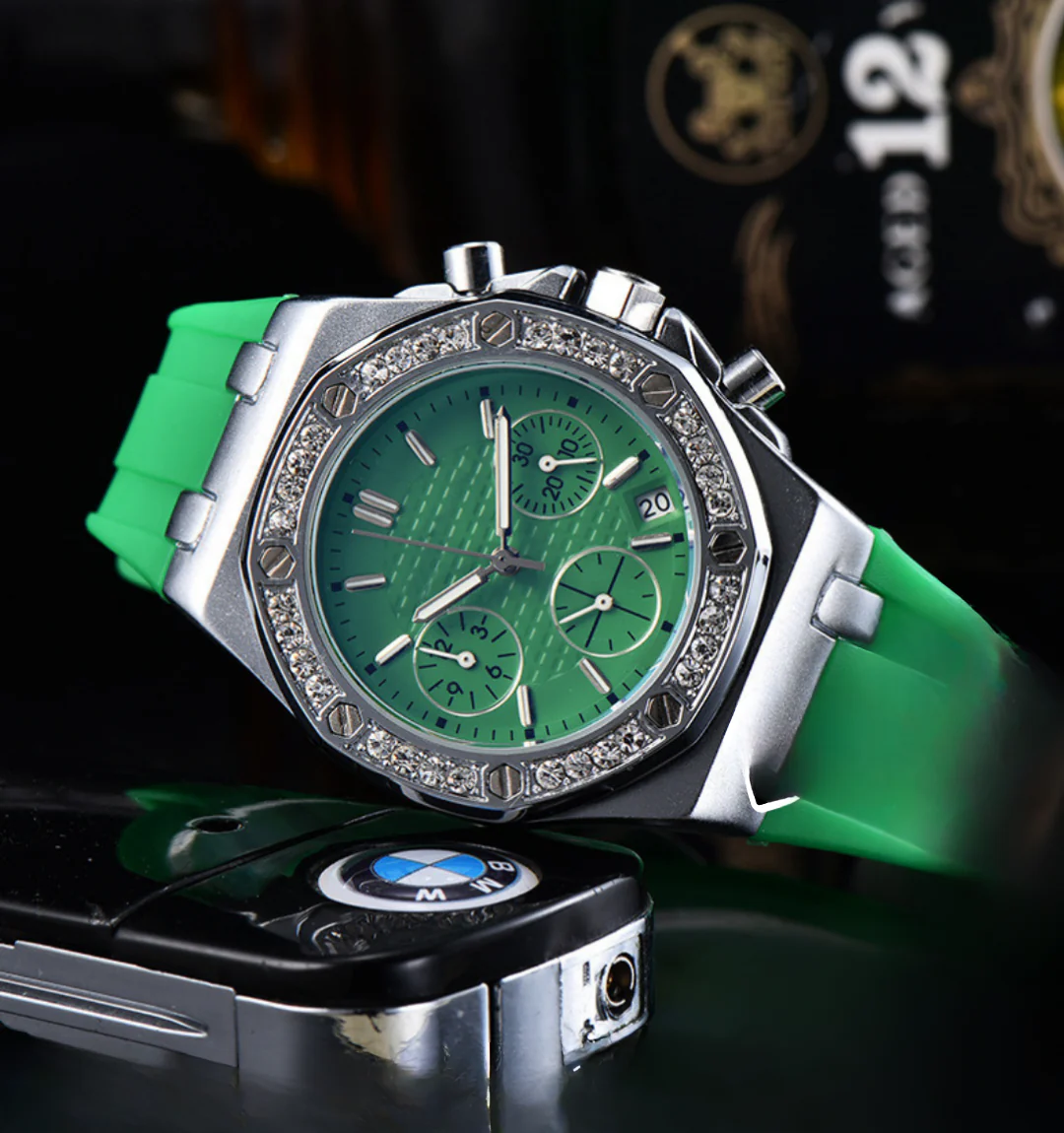 Royale Ice Bezel Chronograph Watch