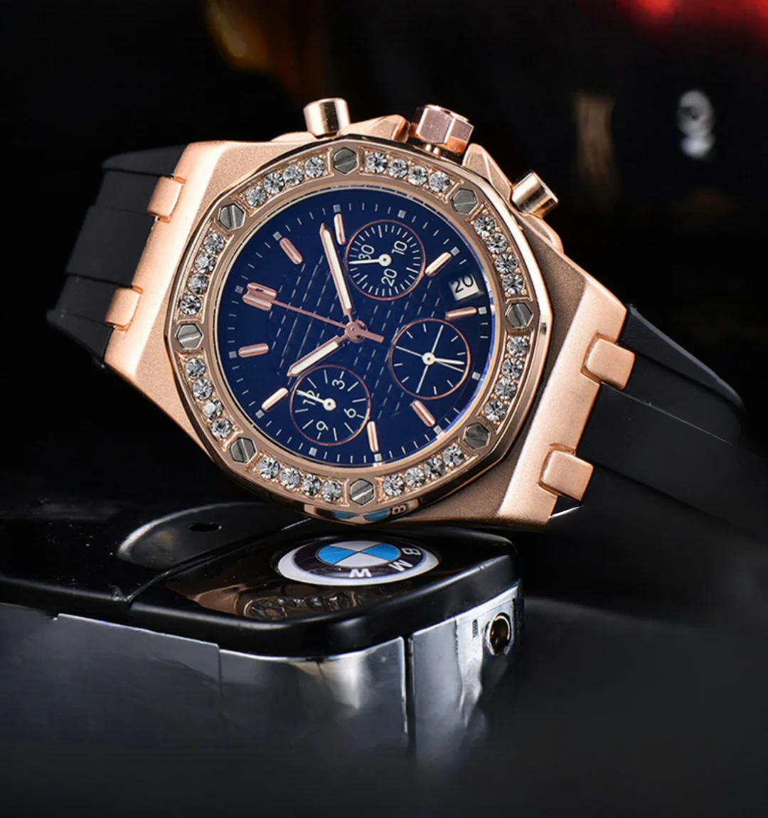 Royale Ice Bezel Chronograph Watch - Image 8