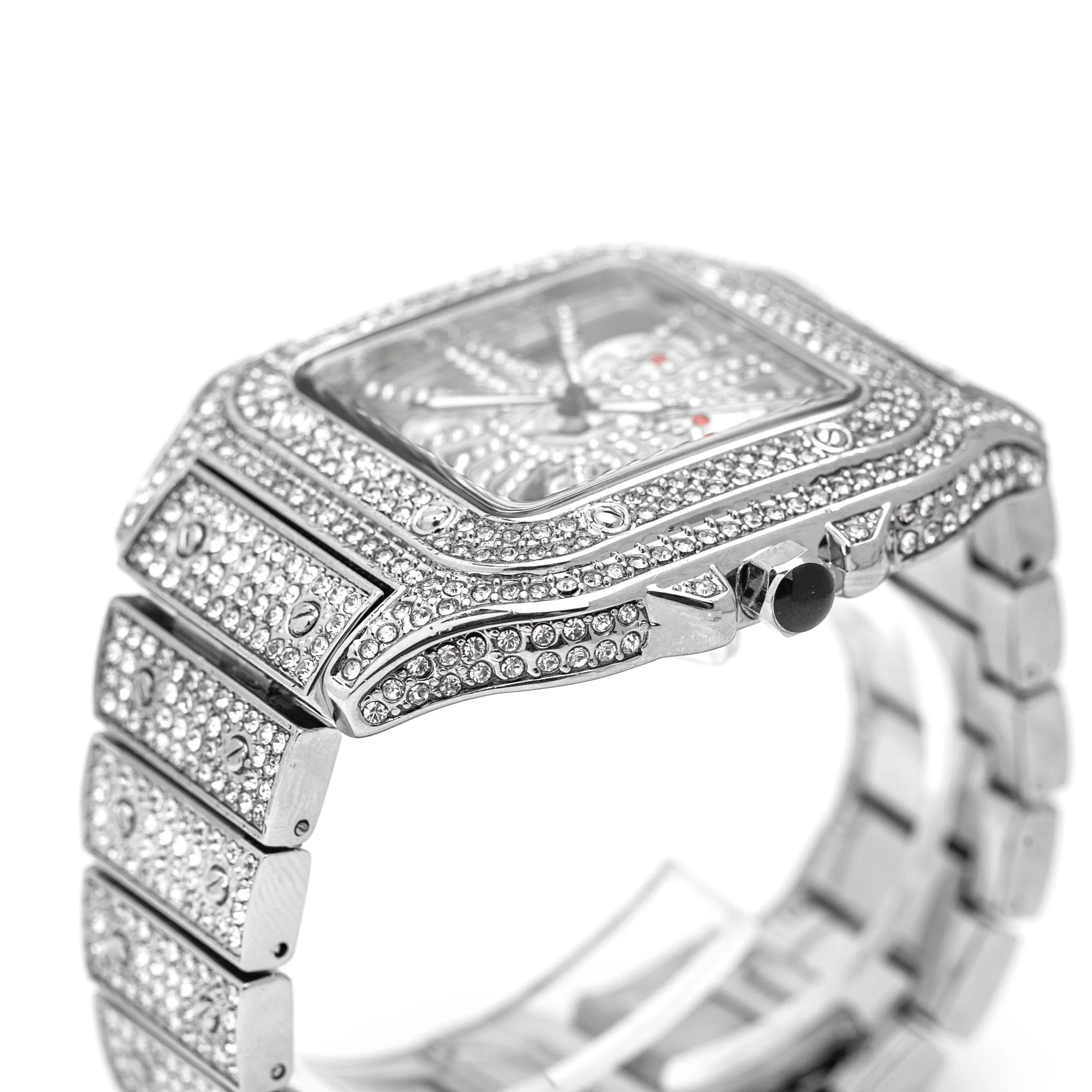Skeleton Iced Out Watch - Image 5