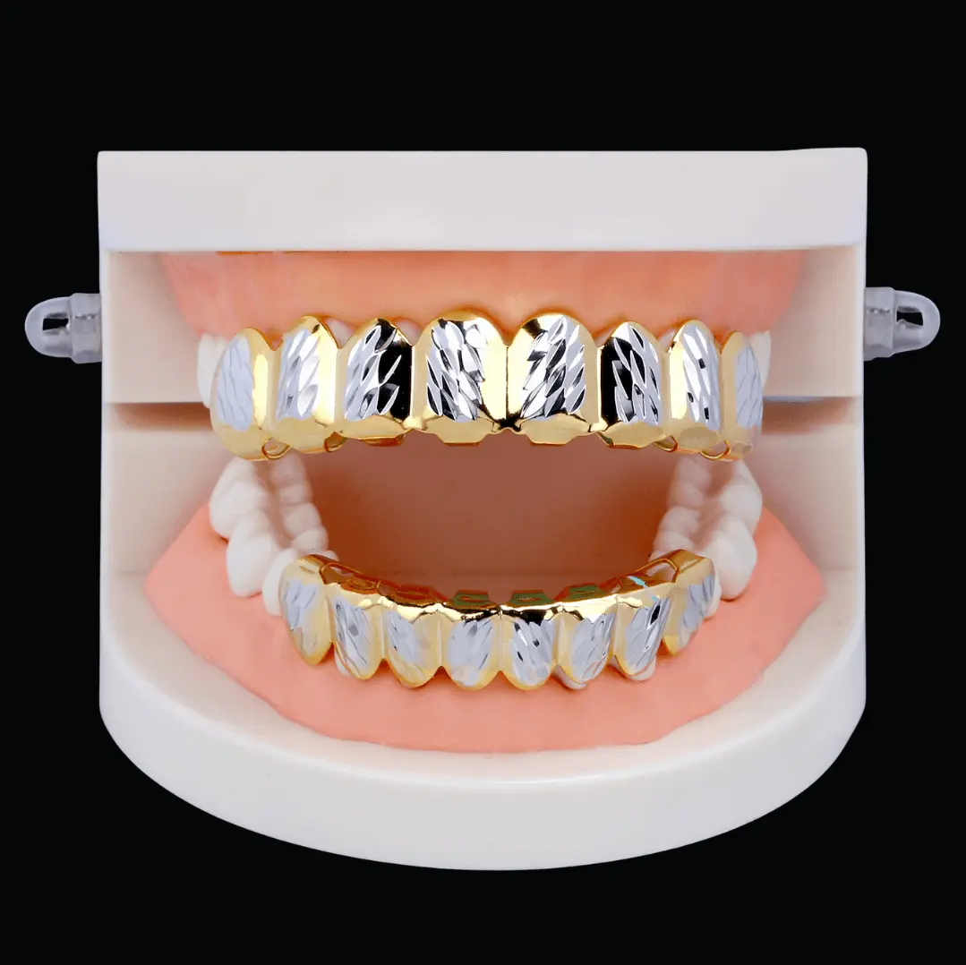 Smooth Paved Setting Iced Out Grillz - Image 2