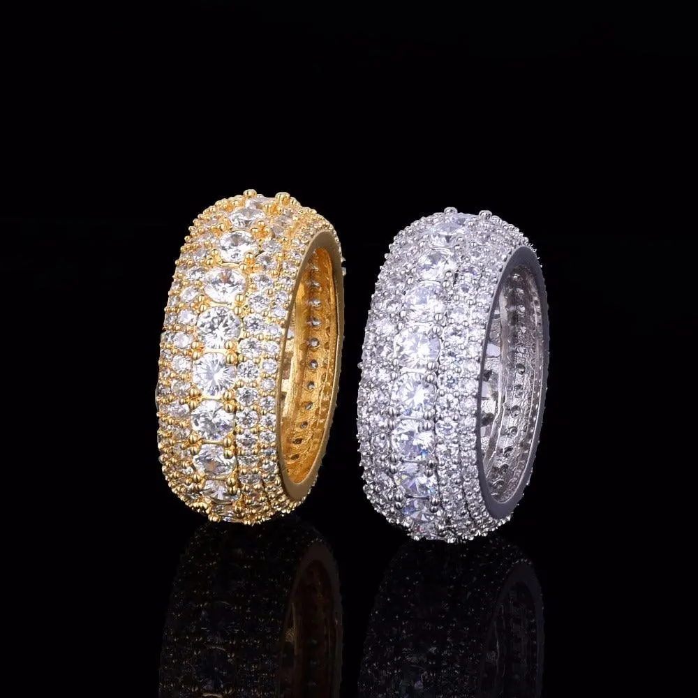 Tennis and Stones Iced Out Ring